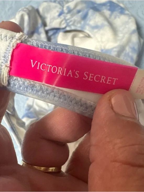 Victoria's Secret Blue and White Tie-Dye One-Piece Swimsuit A63 - Picture 8 of 8